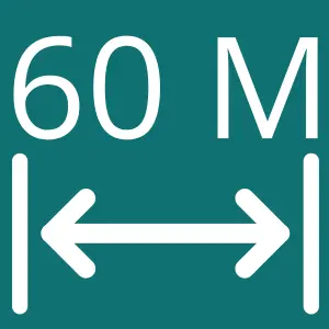 Raggio 60 metri Raggio 60 metri